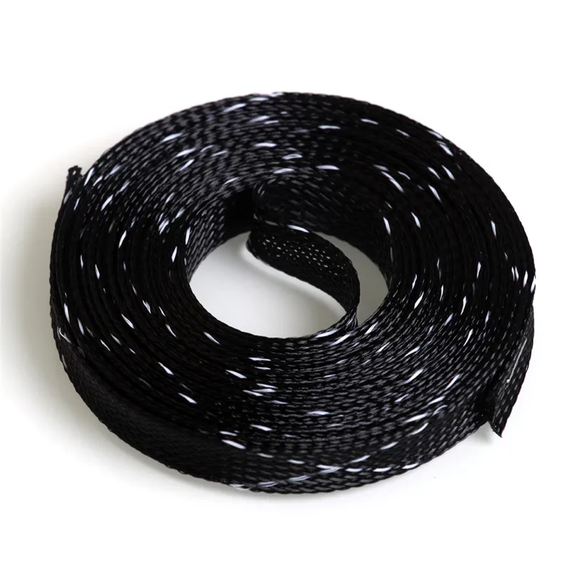 12mm 5 м изоляции проводов кабеля защитный рукав 4/6/8/10/12/15/20/25 мм PET Nylon плетеный рукав обмотка высокой плотности кабель рукав - Цвет: 12mm