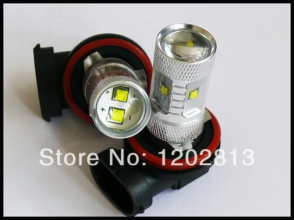 

Free shipping 2Pcs CAN BUS ERROR FREE VERSION H11 PGJ19-2 30W CREE Chips HIGH POWER LED FRONT FOG CAR WHITE BULBS