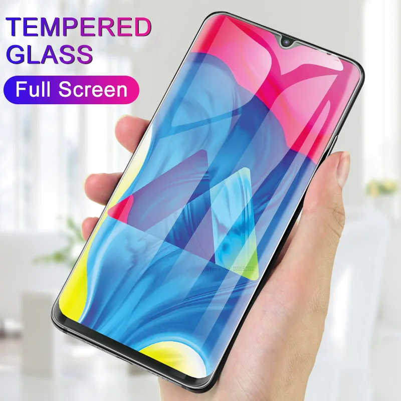 Полная защита экрана для Samsung Galaxy M20 M10 A30 A50 A90 A70 A60 A40 A7 A9 A6 Plus 2018 S10e с белым краем