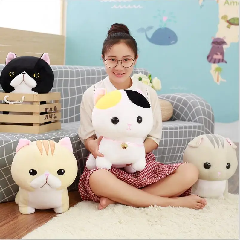 30 см милые короткие ноги Манчкин кошка Подушка плюшевая игрушка кукла кошка детский подарок