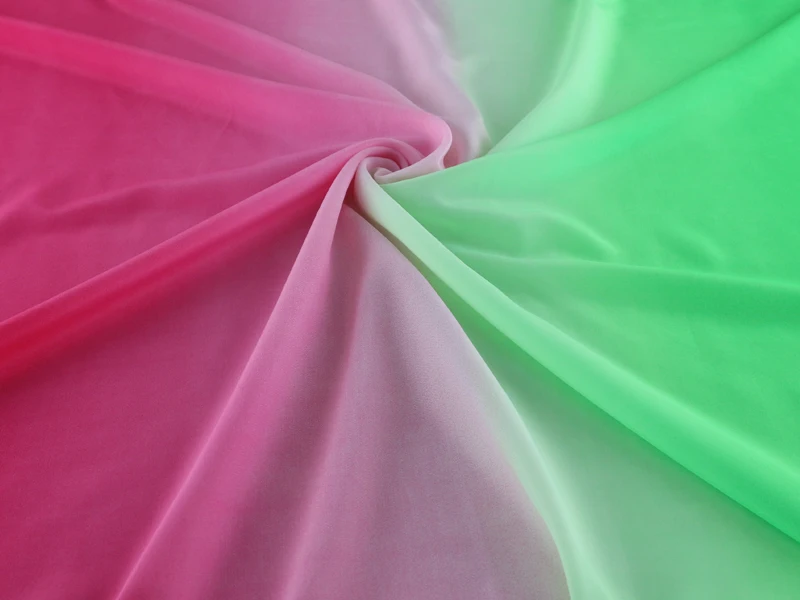 Толстая шифоновая ткань 100 см * 115 модель платья Koshibo|chiffon fabric|dress materialfabric ombre |