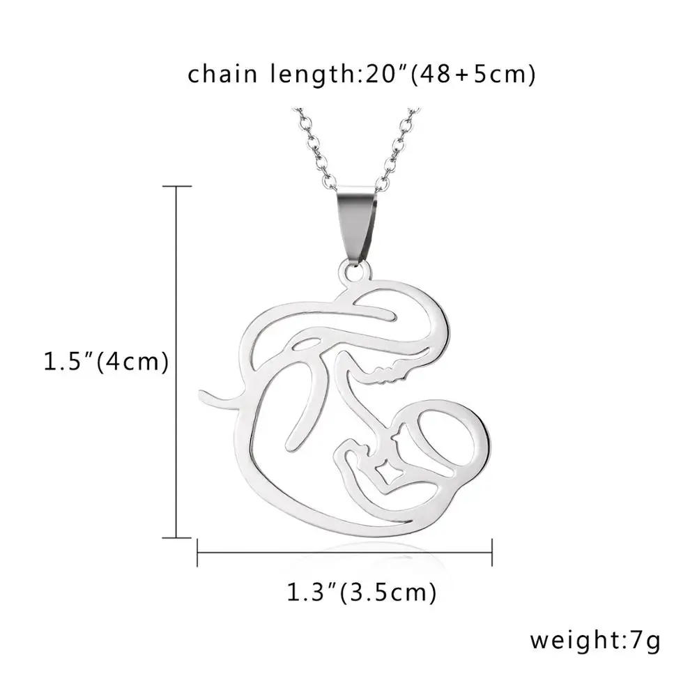 Doreen Box новинка модные ожерелья с кулоном в виде сердца для мамы и ребенка открытые