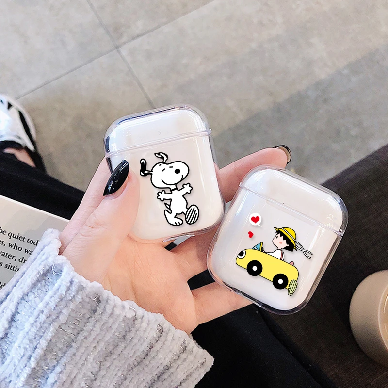 Жесткий ПК чехол для наушников Airpods 1/2 Bluetooth беспроводные наушники защитный