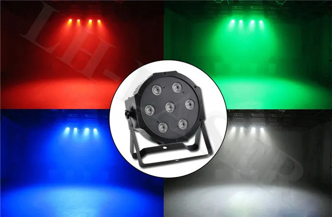 7 шт. * 10 Вт RGBW полноцветный PAR свет led фоновые прожекторы стробоскопическое