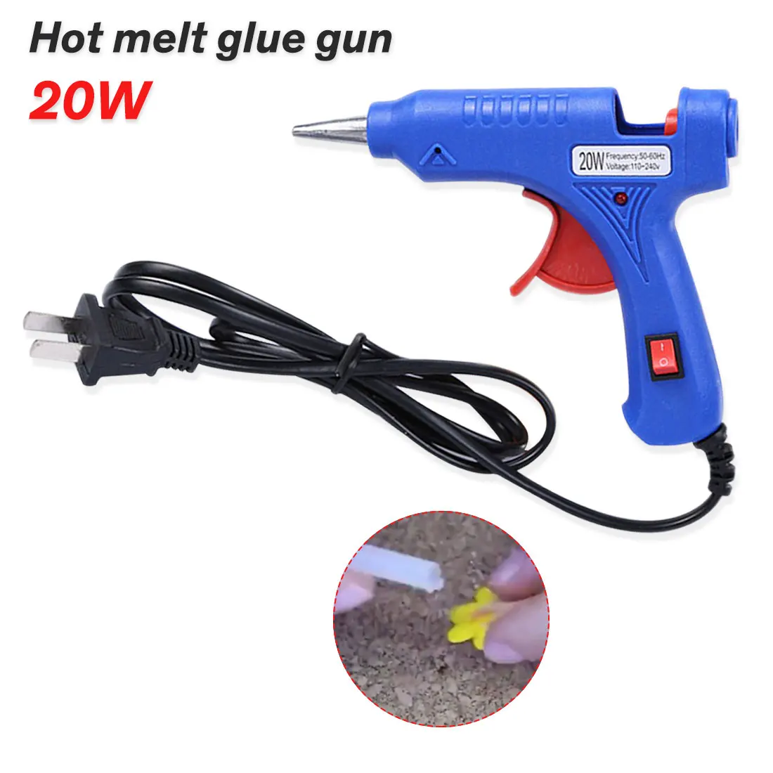 20 Вт eu-разъем, клеевой пистолет Электрический силиконовый пистолет термо Gluegun ремонт тепловой температуры инструменты Деревообработка