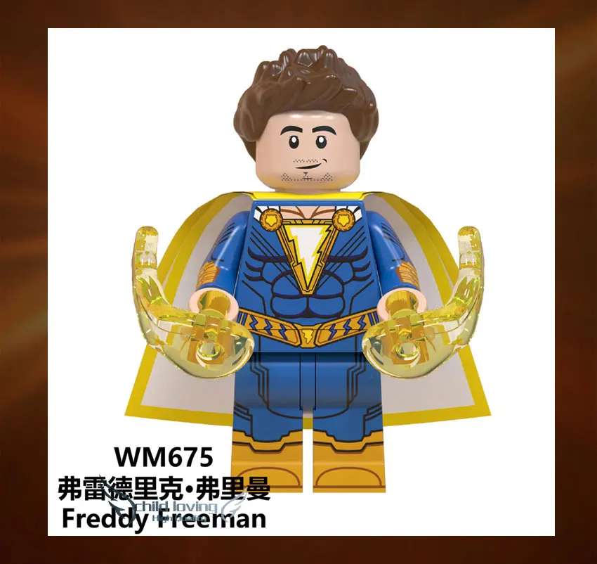 DC Super Hero Shazam Billy Batson Darla Dudley Sivana Freddy Marvel Pedro Eugene Choi строительные блоки детские игрушки WM6058