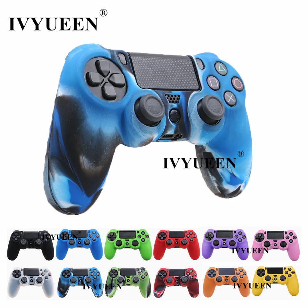 IVYUEEN для sony playstation 4 PS4 DS4 Pro Тонкий силиконовый чехол с контроллером Защитная крышка для рук колпачки для Dualshock 4
