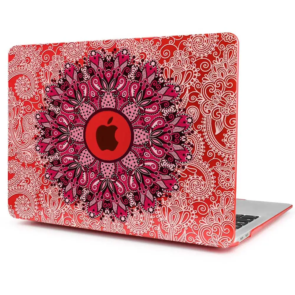 Crystal Case для Apple Macbook Air 13,3 11 Pro 13 12 15 ноутбук Retina печати Обложка Touch Bar крышка клавиатуры A1466 A1932 - Цвет: M731 Red