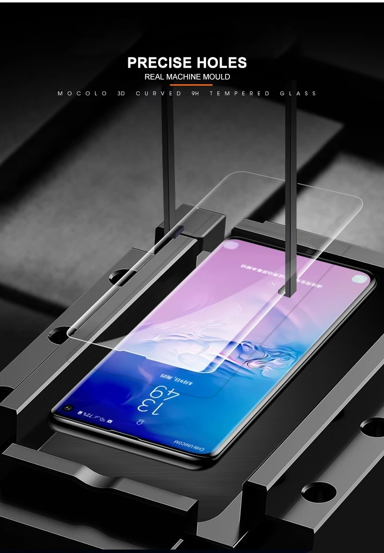 Для samsung S10 защита экрана Mocolo Note 10 жидкое клееное 3D изогнутое УФ закаленное стекло для samsung S10 Plus защита экрана