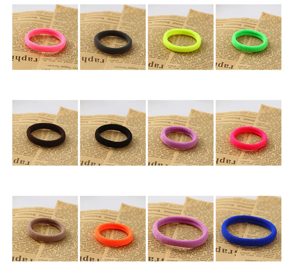 20 шт./лот Цветной волос держатели резинки Женские аксессуары для девочек Для