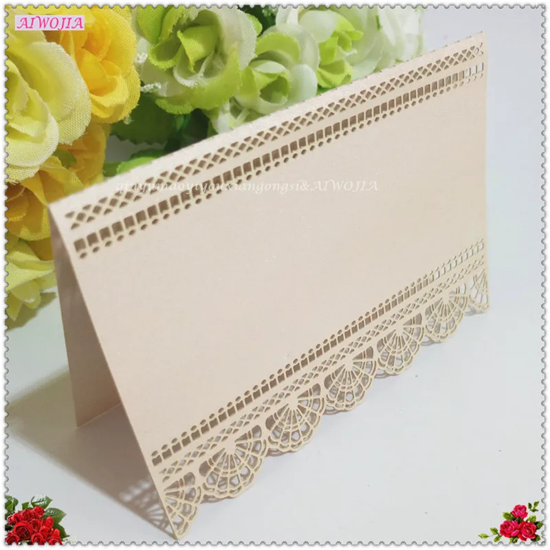 50 шт./лот визитки для свадьбы вечеринки элегантные декоративные украшения стола