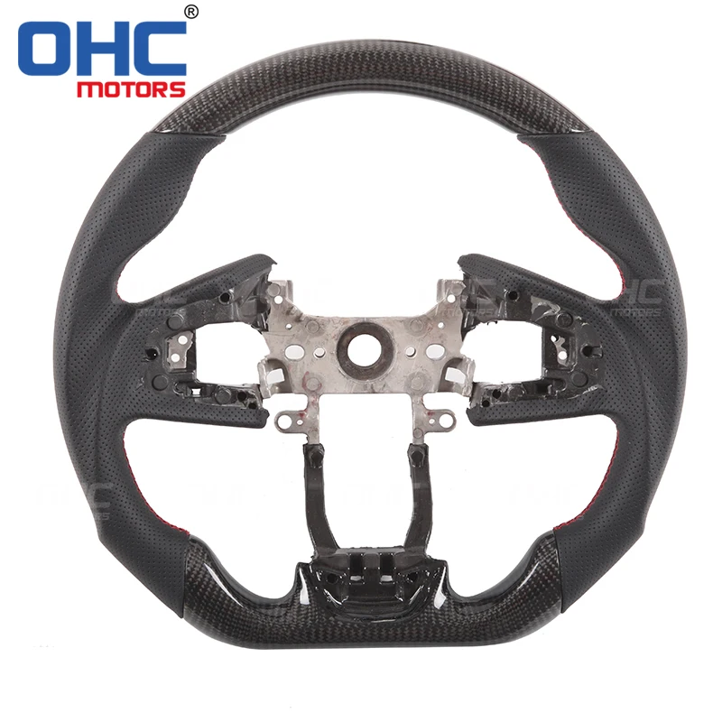 Black Color one Руль из углеродного волокна для Honda Civic азиатских моделей эргономичная форма удобная и модная - Цвет: Black Color one