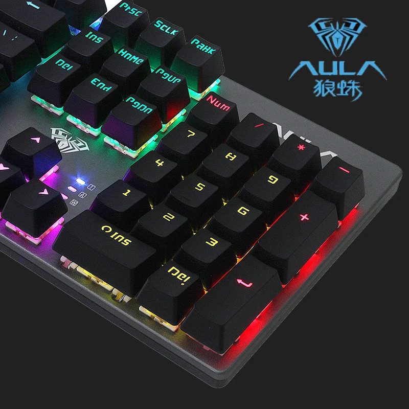 Профессиональная игровая клавиатура с черным/синим/красным переключателем и