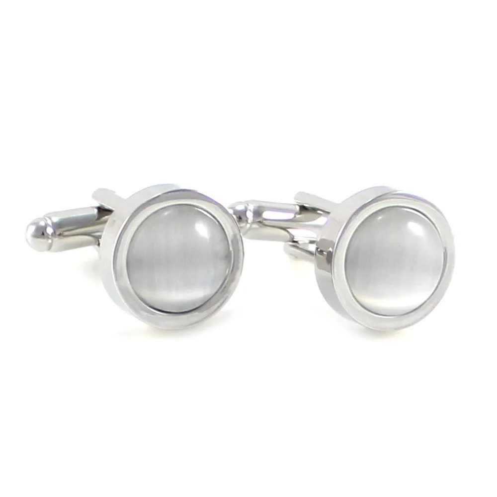 Запонки серебристого цвета в форме арки серые запонки виде коричневого