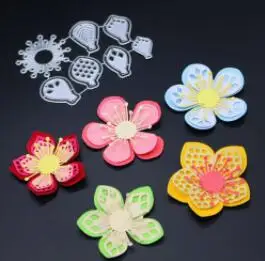 Flower VCD15Scrapbook цветы металлические режущие штампы для трафареты для скрапбукинга DIY открытки в альбом украшения тиснение Складная матрица резец - Цвет: Flower