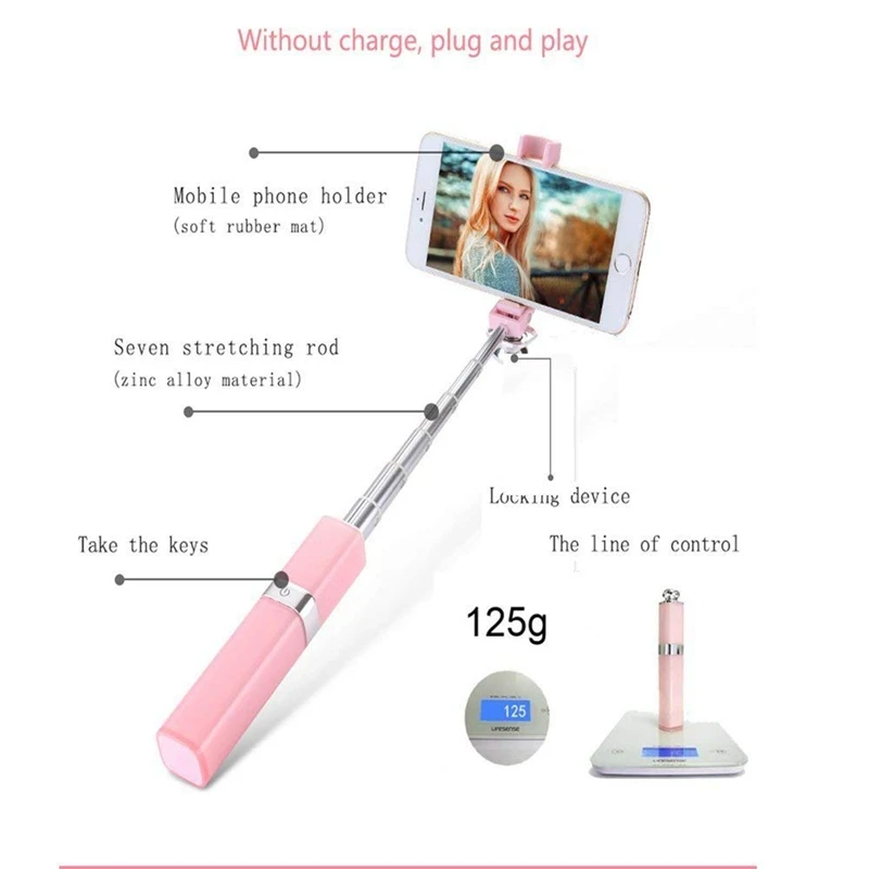 ABGN Горячая-селфи палка портативные селфи палки с Bluetooth беспроводной держатель