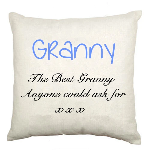 Персонализированные самое лучшее бабушка Подушка Чехол дедушка вельветовый