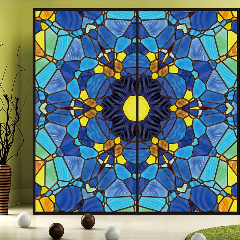 Статическая липкая 3d-пленка на окна размер под заказ стильная винтажная