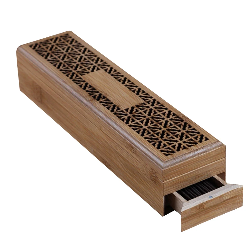 as shown Ладан горелка подставка для ароматических палочек с ящиком Joss-Stick коробка полый ароматерапия дзен лежащий курильщик домашний офис Чайный домик - Цвет: as shown