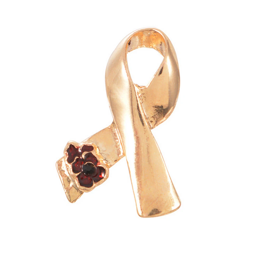 1 шт. лента брошь в виде цветка мака символическая день цветок милостыня бант