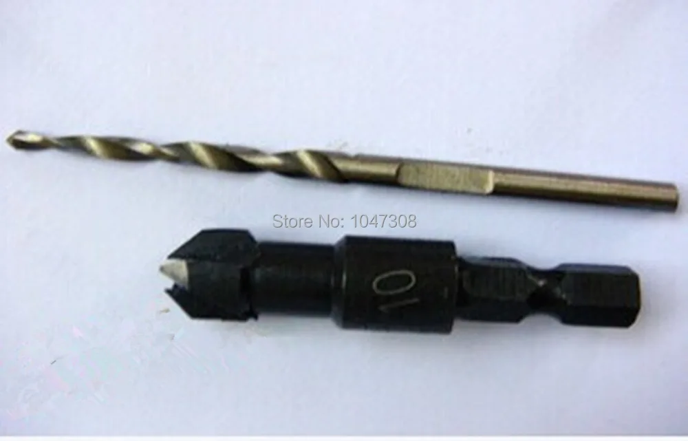 4 шт. зенковки сверло набор w/быстрое изменение Hex винтовой зажим Размер #6 10 13 и 16