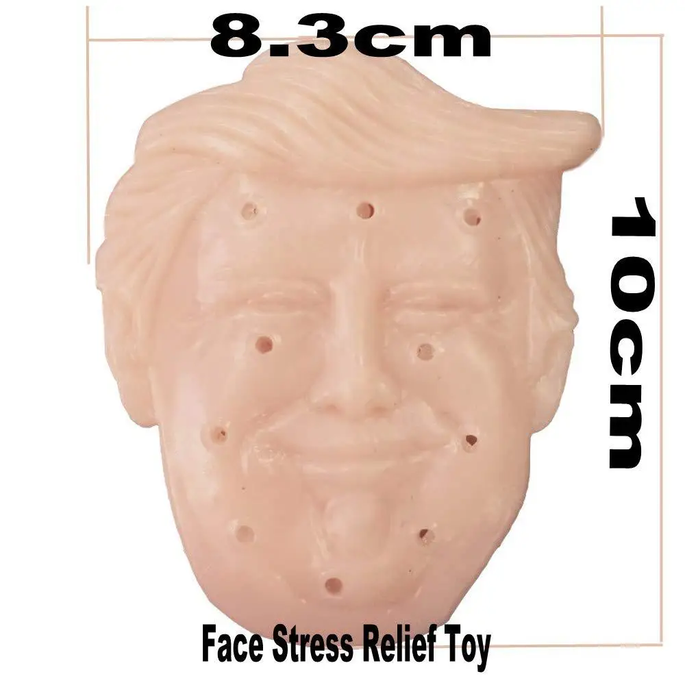 Нет Trump в форме лица сжимает акне игрушка с 30 мл пополнения жидкости капельница