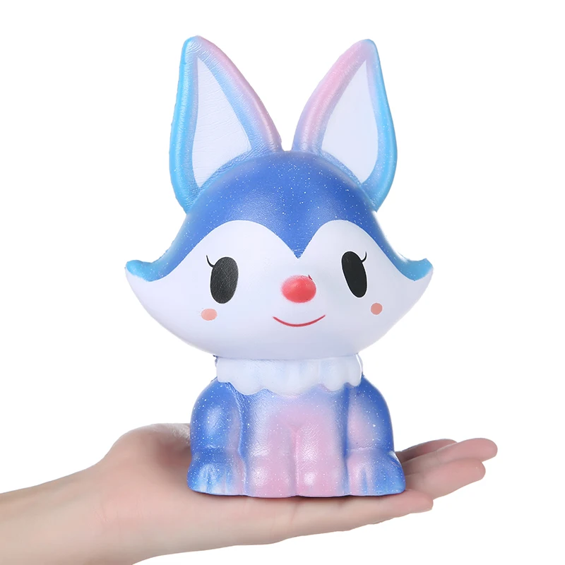 Анти стресс Kawaii синий кролик Pu Забавные игрушки новинка Squishy слизь замедлить рост