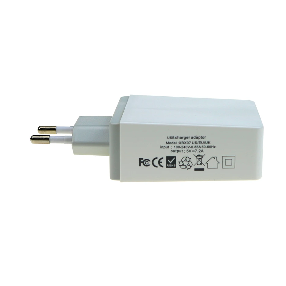 PowerPort 4 USB зарядное устройство 2A PowerIQ для телефона 5 V/7.2A EU US быстрая мульти зарядная