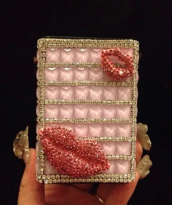 Новый Модный чехол для сигарет с бриллиантом милый изысканная Подарочная