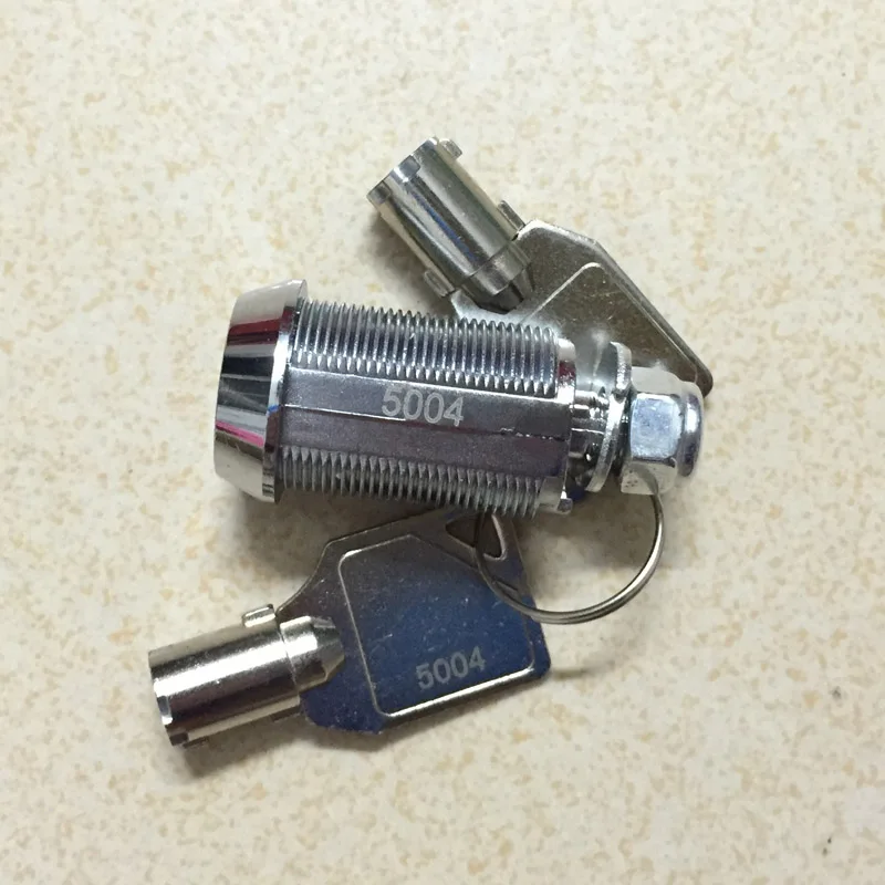 28 мм цилиндрический замок из цинкового сплава с 2 ключами для аркадного торгового