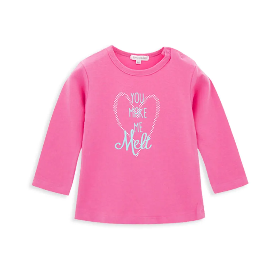 

Kavkas ropa de nina Newborn Baby Clothing Toddler Girl Shirts Top Cotoon Letters Ice Cream Infant Girls Tees Cute Kids Clothes