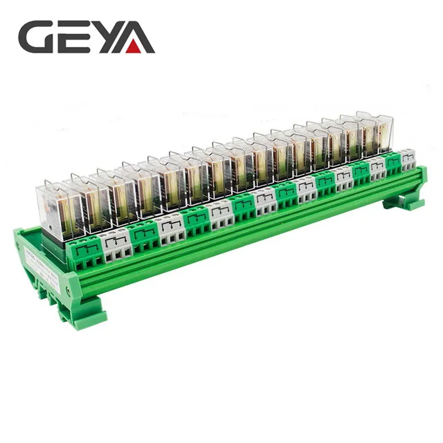 GEYA NG2R 16 канальный релейная плата 1NO 1NC Din рейка релейный модуль Omron разъем реле
