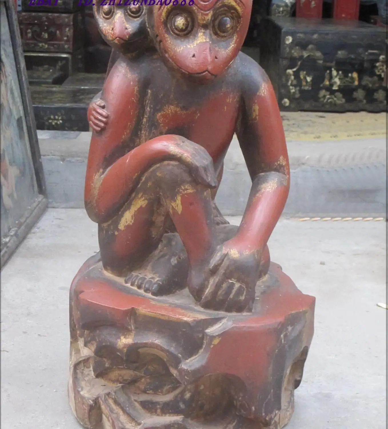 26 &quotкитайская деревянная скульптура для отдыха обезьяны|sculpture cnc|monkey swingmonkey patching |