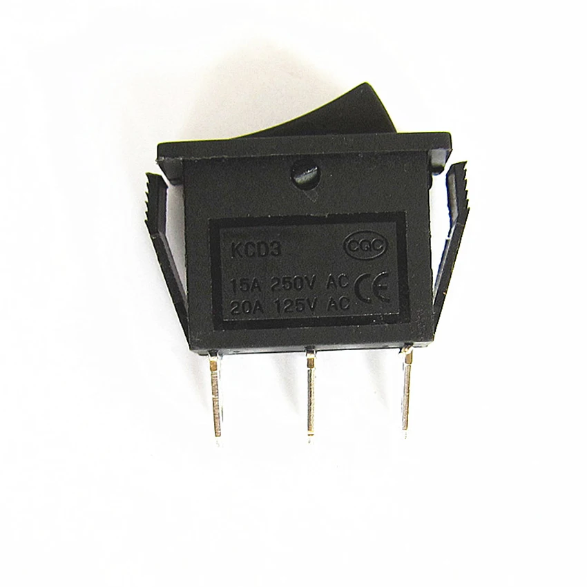 5 шт. AC 15A 250V /20A 125V 3 контактный SPDT KCD3 ВКЛ ВЫКЛ на позиции лодка кулисный