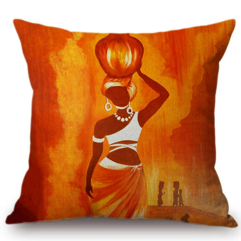 Новинка 2019 искусство африканская картина маслом диванная наволочка для диванной