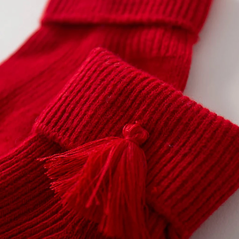 Lovely cozy newborn socks princess girls sweet tassel fold ankle solid color for baby leg warmers toddler clothing | Мать и ребенок
