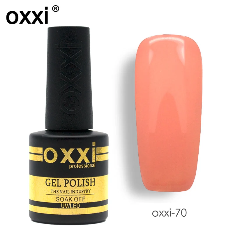 8ml-70 Oxxi яркий Гель-лак 8 мл Led УФ-гель для ногтей Полупостоянный Гибридный маникюрный лак для ногтей резиновое Базовое покрытие для ногтей - Цвет: 8ml-70