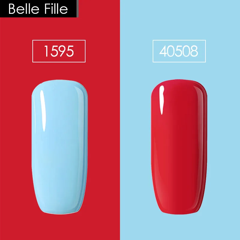 Belle Fille 10 мл 2 шт./лот УФ гель для ногтей Гель лак полировки ню Лаки Vernis Esmalte