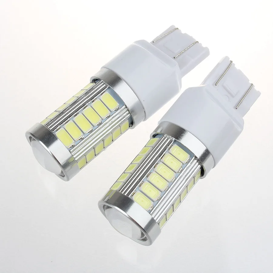 2 шт. автомобильные задние лампы высокой мощности T20 7443 7440 W21/5W 33 SMD 5630 5730|reverse bulb|t20