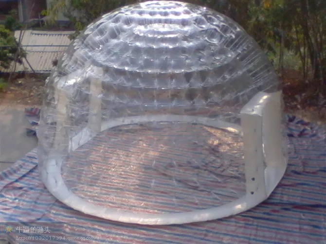 Коммерческая реклама один раз надувной купол пузырь дерево палатка двойной слой