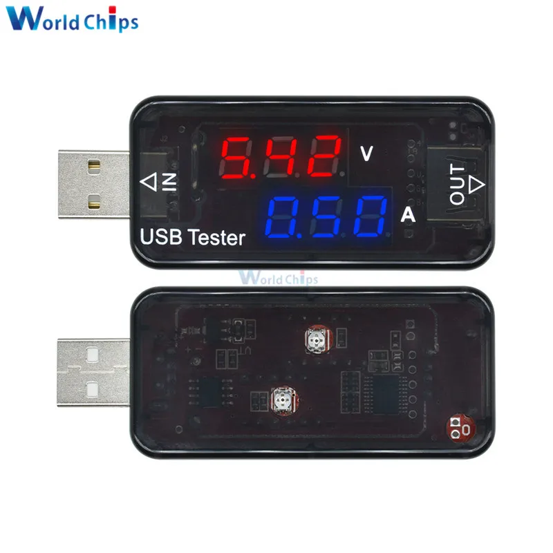 3-разрядный 4-разрядный USB-тестер напряжения в два ряда | Электронные компоненты и