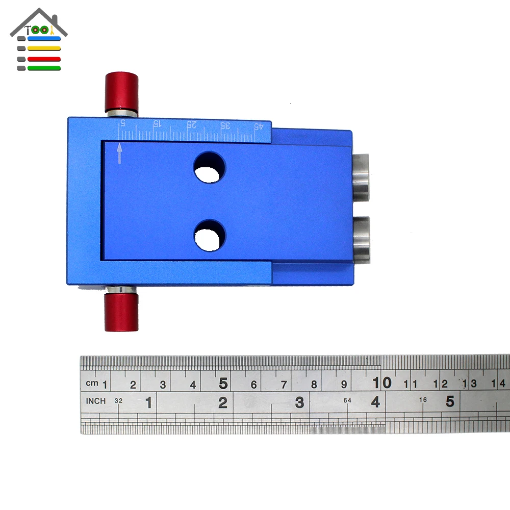 AUTOTOOLHOME, 2 отверстия, набор для карманного отверстия, система 9 мм, 3/8 дюйма, ступенчатое сверло, набор винтов, подходит для деревообработки, столярные направляющие инструменты