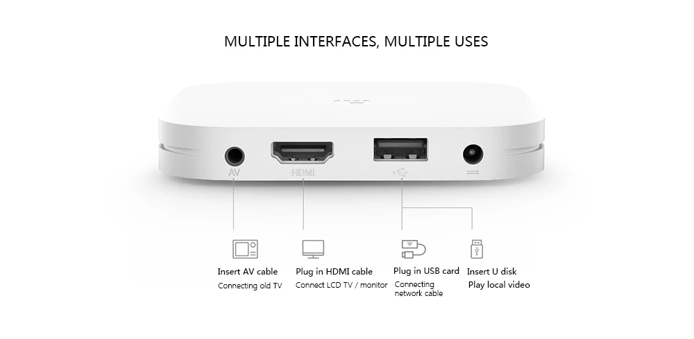 Xiaomi Mi ТВ приставка 4 4K HDR Android tv 8,1 Ultra HD 2G 8G телеприставка 4 wifi Google Cast Netflix IP tv медиаплеер