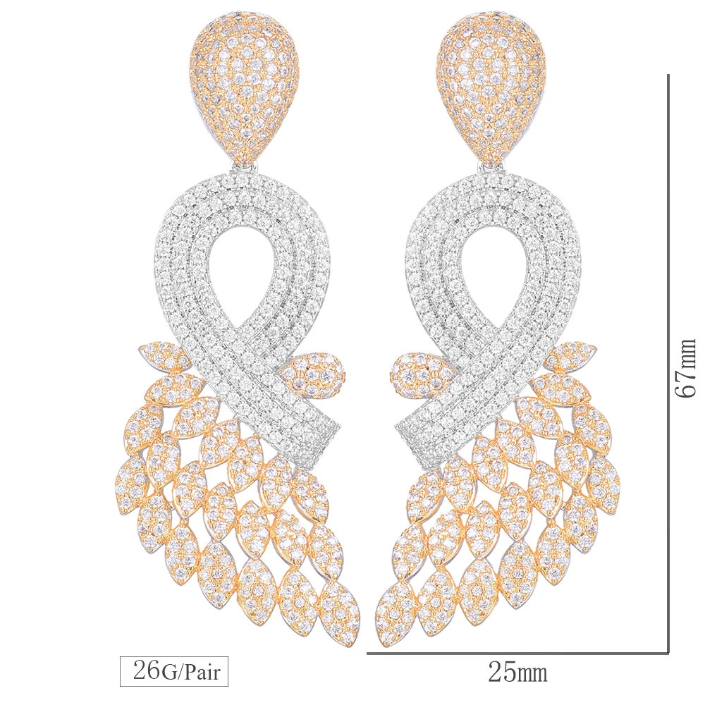 

Siscathy Charms Women Earrings Luxury Full Mini Cubic Zirconia Big Exquisite Dangle Drop Earring For Female Fashion Jewelry 2019
