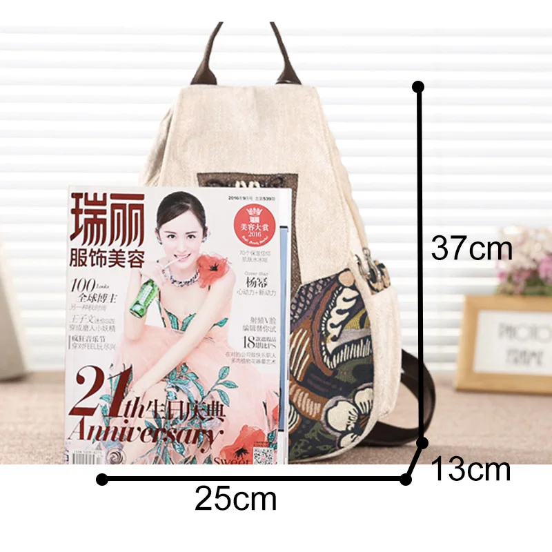 

Women Backpack Small Canvas Shoulder Bag Travel Backpack High Quality School Bags For Teenage Girls Rucksack Printing Back Pack