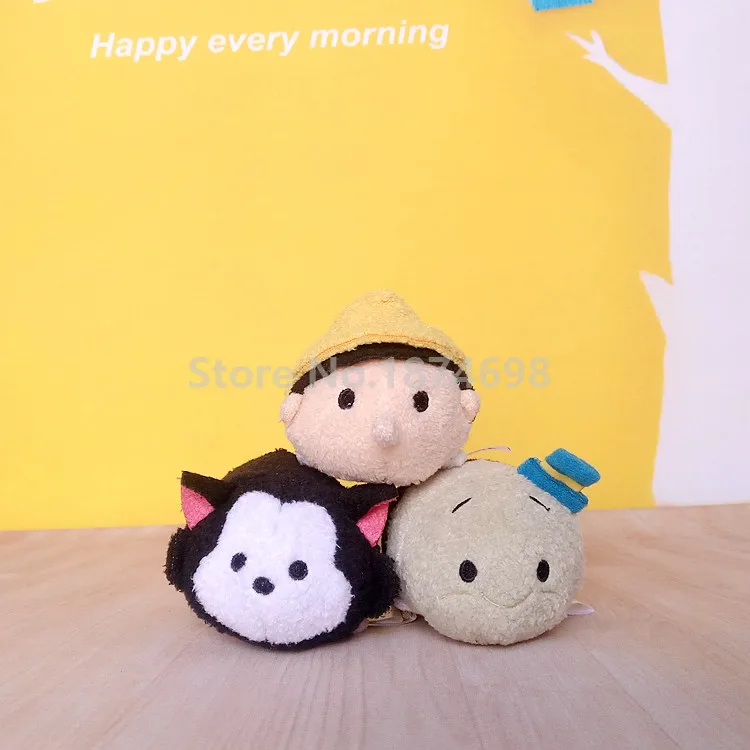Новинка набор плюшевых мини игрушек Cleo Fish Figaro Cat Jiminy the Cricket из 4 милых мягких