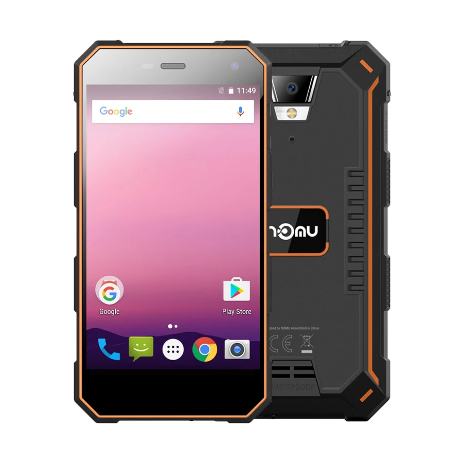 Оригинальный ному S10 Pro IP68 Водонепроницаемый мобильного телефона 5000 мА/ч MTK6737T 4