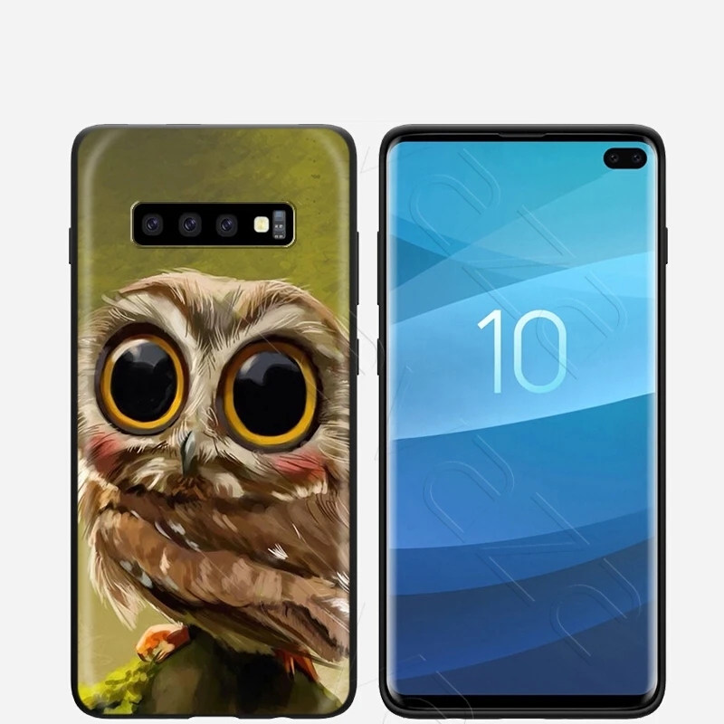 Lavaza животного Сова чехол для Samsung Галактики S6 S7 край J6 S8 S9 S10 плюс A3 A5 A6 A7 A8 A9 Note 8 9 |