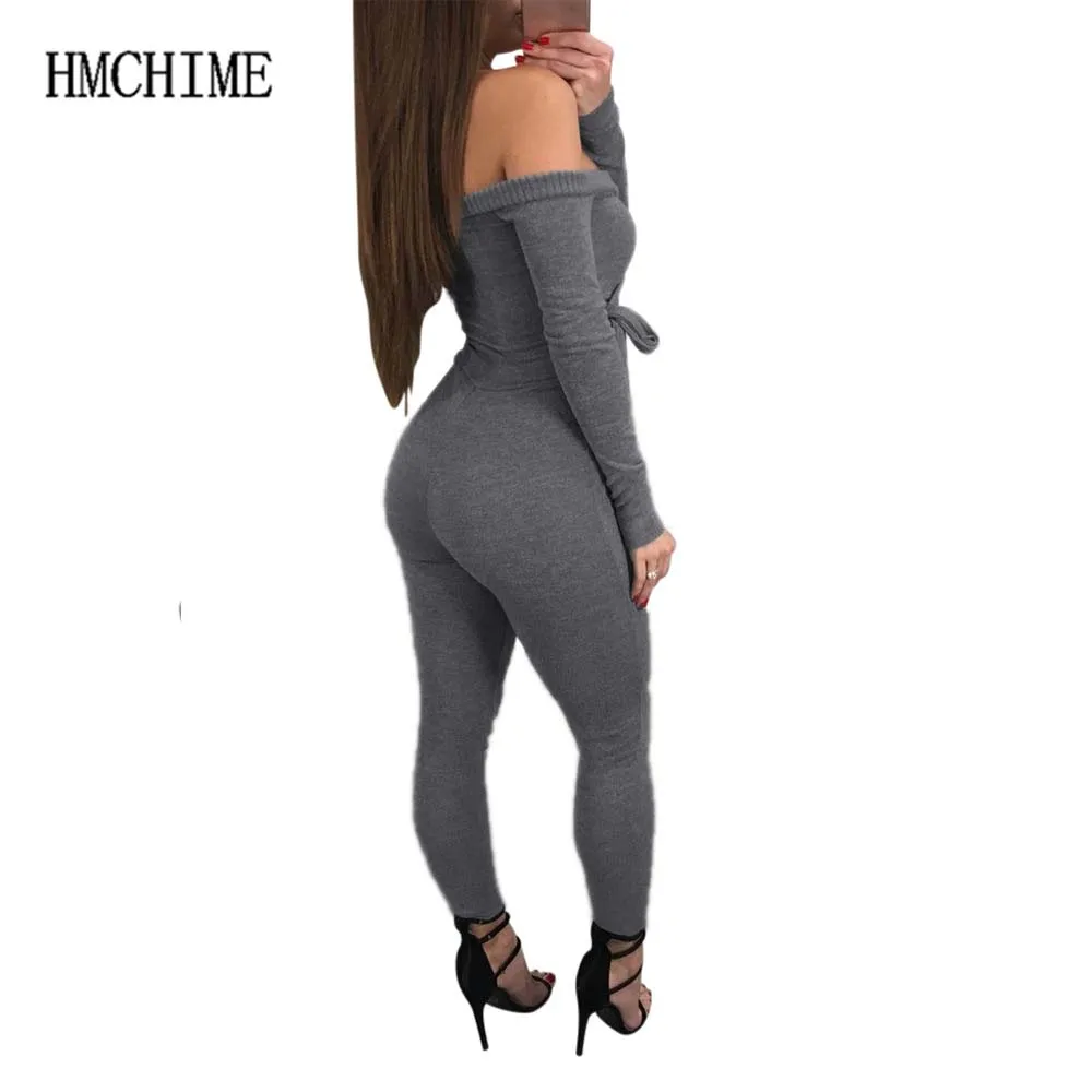 Повязку с плеча Для женщин комбинезон глубоким v-образным вырезом женские боди