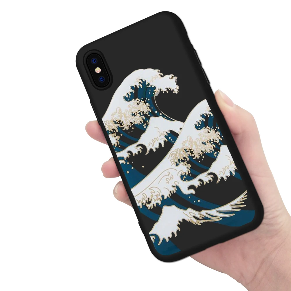 DIFFRBEAUTY чехол для телефона Coque iPhone XR 6 6S Plus X 5 SE мультяшный милый стильный волнистый 8